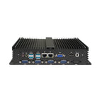 NX-8581 fanless industrial computer with 4x USB 3.0 and 4x USB 2.0