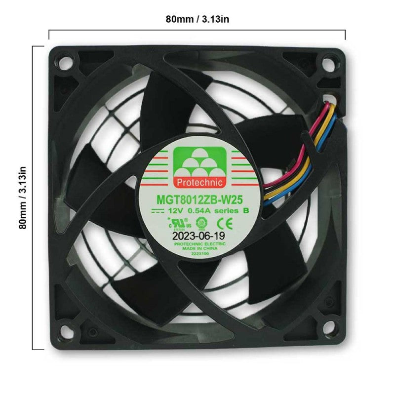 Protechnic MGT8012ZB-W25 Computer Case Fan