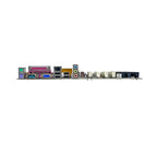 NX800 motherboard rear I/O panel with serial and parallel ports