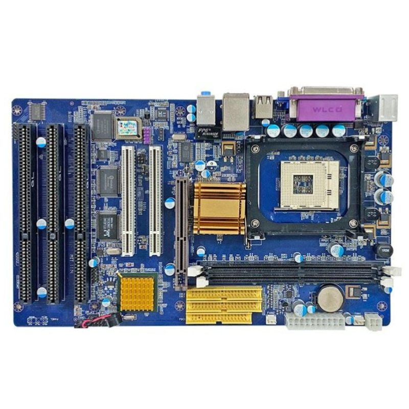 NX853 ATX motherboard with three full-size ISA slots, front view