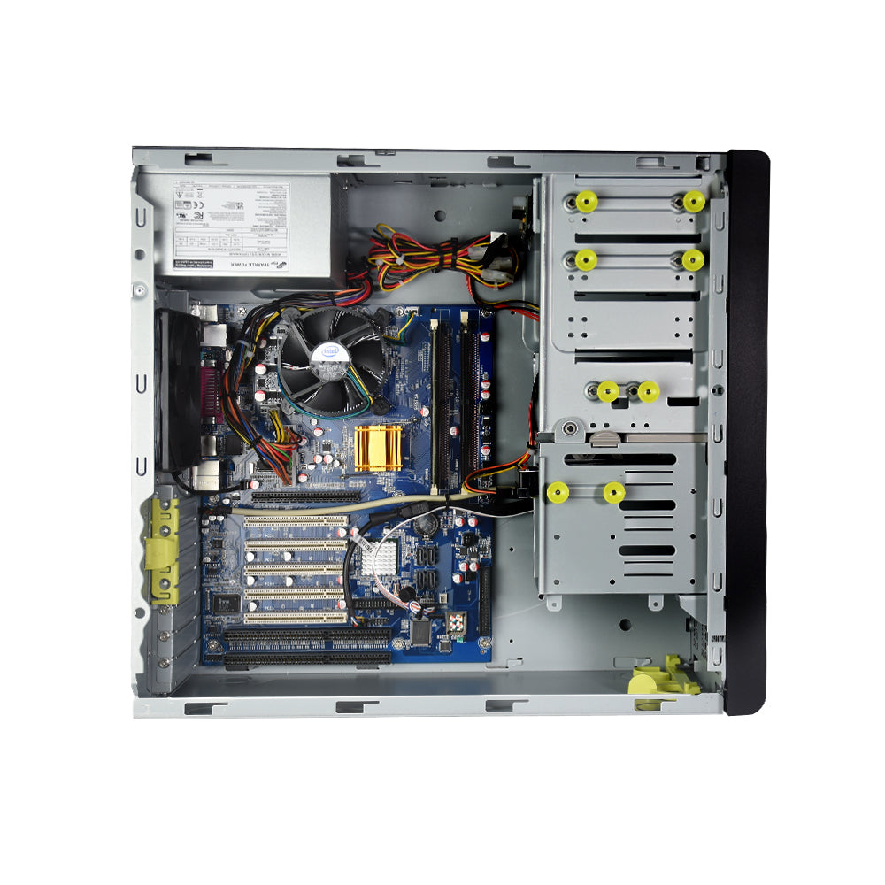 Interior of the NX-i95 with two full-size ISA slots and five PCI slots