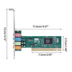 CMI8738 4-Channel PCI Sound Card - High-Quality Audio for Windows XP and Above