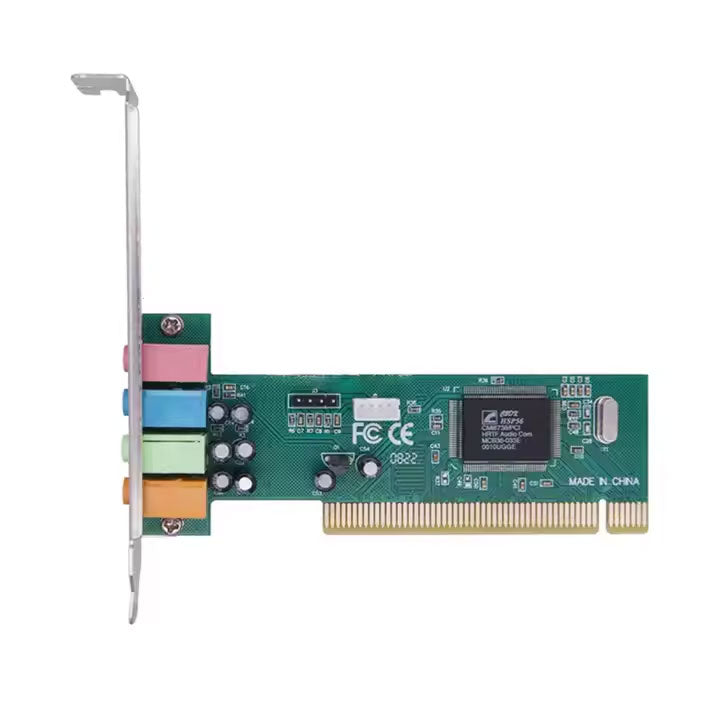 CMI8738 4-Channel PCI Sound Card - High-Quality Audio for Windows XP and Above
