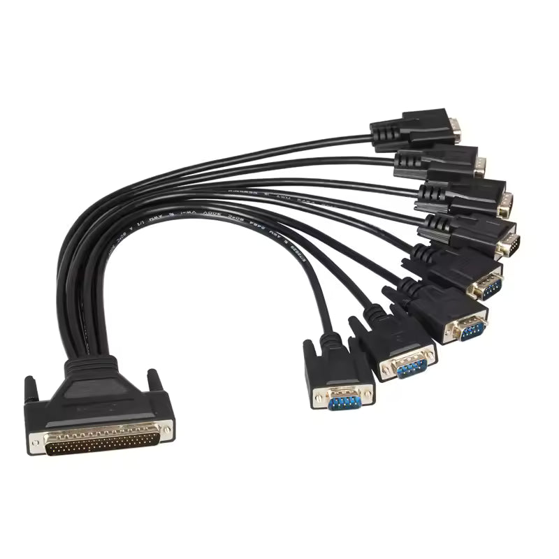 PCIe 8 Ports RS-232 DB9 Serial Controller Card with Fan Out Cable
