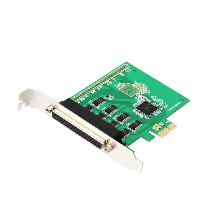 PCIe 8 Ports RS-232 DB9 Serial Controller Card with Fan Out Cable