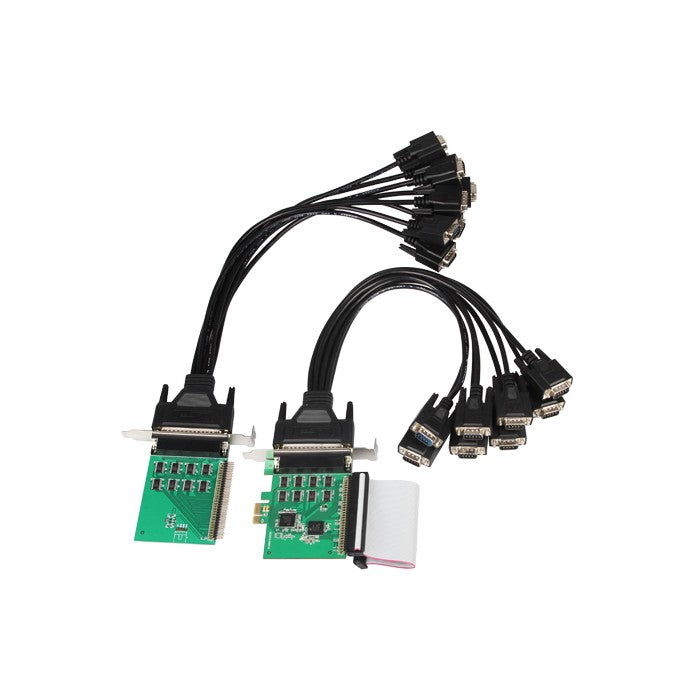 PCIe 16-port RS232 controller card for industrial serial communication