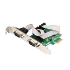 PCIe to 2 Ports RS232 DB9 Serial Controller Card