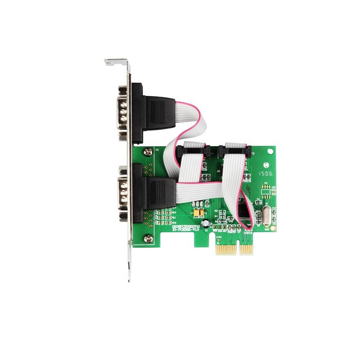 PCIe to 2 Ports RS232 DB9 Serial Controller Card