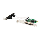 PCIe to 2 RS-232 DB-9 Serial Ports and 1 DB-25 Parallel Printer Ports (LPT1) Controller Card (IO panel)