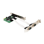PCIe to 2 RS-232 DB-9 Serial Ports and 1 DB-25 Parallel Printer Ports (LPT1) Controller Card