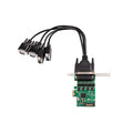 PCIe to 4 Ports RS-232 Serial Controller Card with Fan out Cable