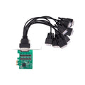 PCIe to 8-Port RS232 Card with 8 Port Serial Breakout Cable
