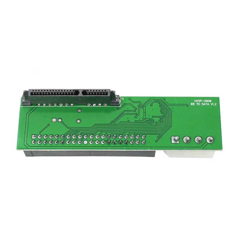 SATA to IDE adapter connected to a PATA hard drive interface